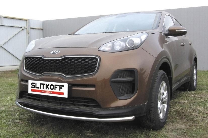 Slitkoff KSP16-002 защита переднего бампера d42 KIA Sportage (2016)
