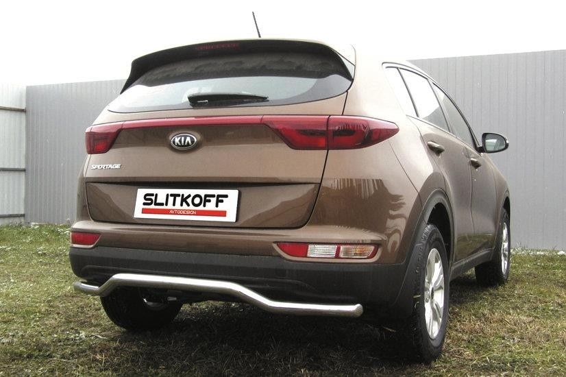 Slitkoff KSP16-008 защита заднего бампера d57 "волна" KIA Sportage (2016)