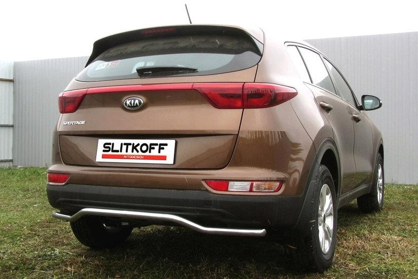 Slitkoff KSP16-010 защита заднего бампера d42 "волна" KIA Sportage (2016)