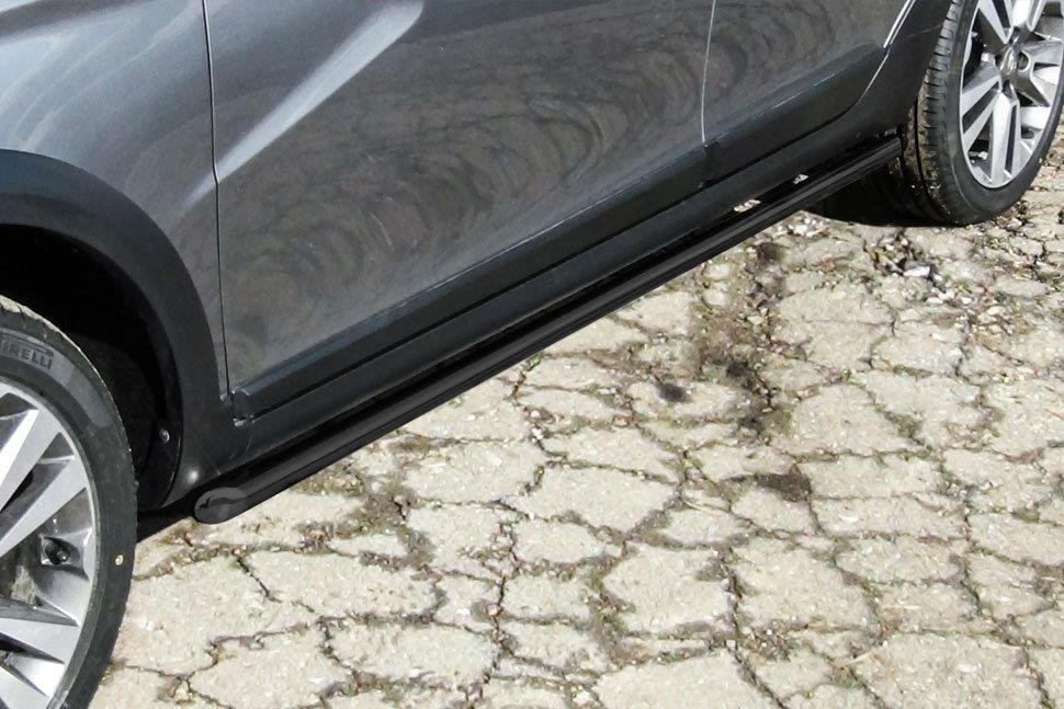 Slitkoff LadVSWCR04B защита порогов d42 труба черная Lada Vesta SW Cross