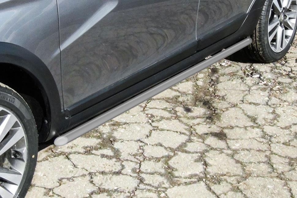 Slitkoff LadVSWCR04S защита порогов d42 труба серебристая Lada Vesta SW Cross