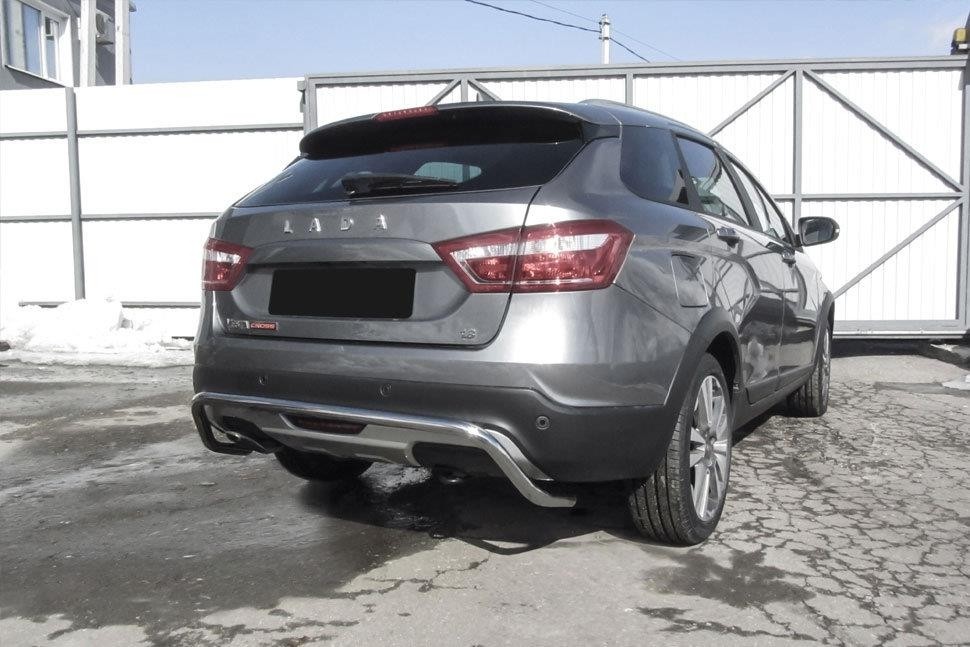 Slitkoff LadVSWCR06 защита заднего бампера d42 "скоба" Lada Vesta SW Cross