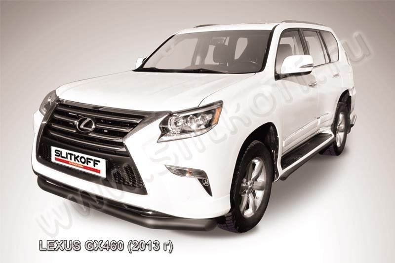 Slitkoff LGX13-003B защита переднего бампера d76 черная Lexus GX460 (2013)