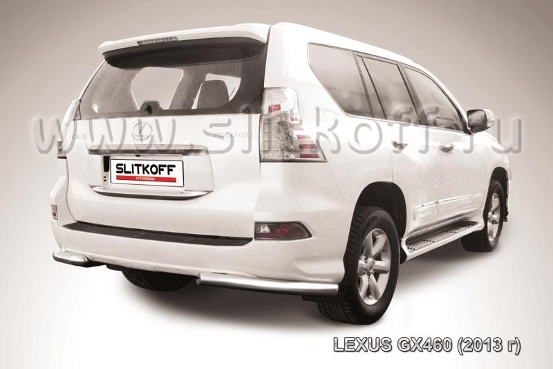 Slitkoff LGX13-012 защита заднего бампера уголки d76 Lexus GX460 (2013)