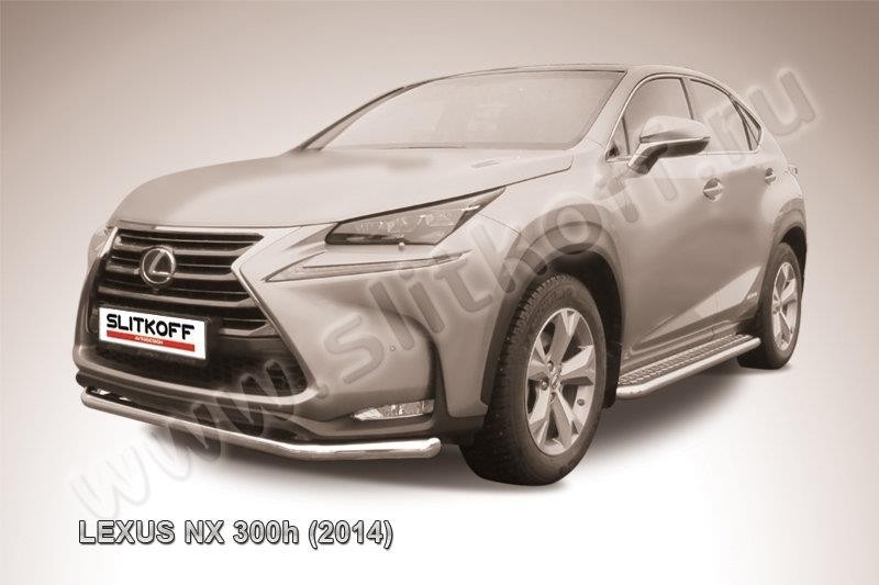 Slitkoff LNX003 защита переднего бампера d57 Lexus NX 300h