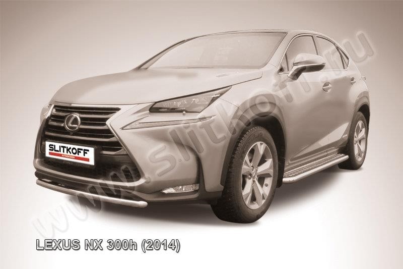 Slitkoff LNX006 защита переднего бампера d57 короткая Lexus NX 300h