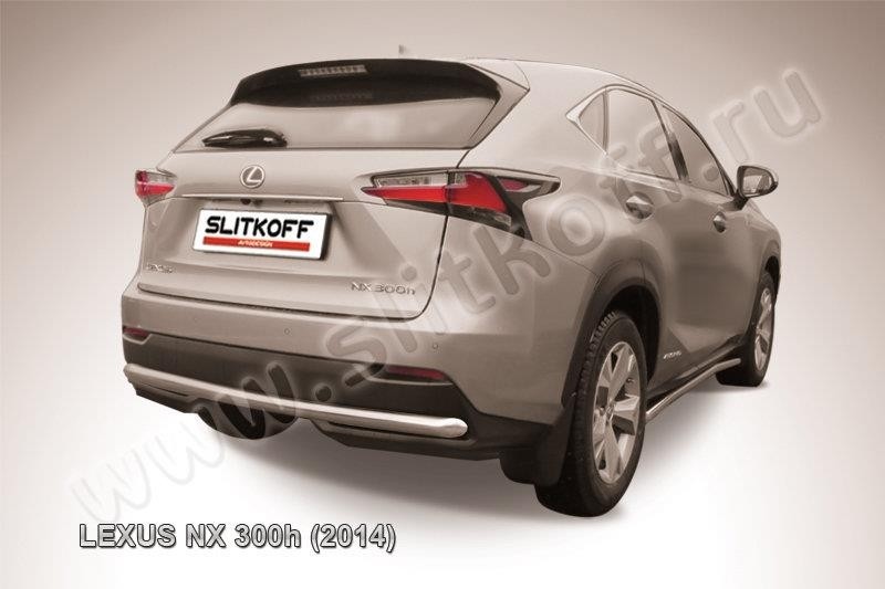 Slitkoff LNX012 защита заднего бампера d57 Lexus NX 300h