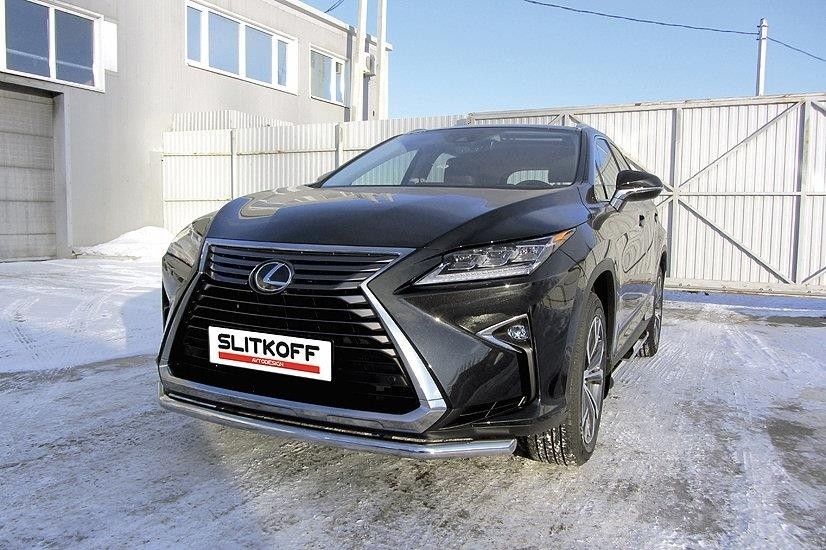 Slitkoff LRX15-002 защита переднего бампера d57 Lexus RX350 (2015)