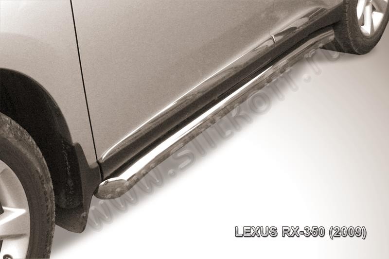 Slitkoff LRX35011 защита порогов d76 труба с гибами Lexus RX350 (2009)