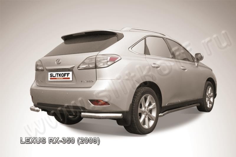 Slitkoff LRX35017 защита заднего бампера уголки d76 Lexus RX350 (2009)