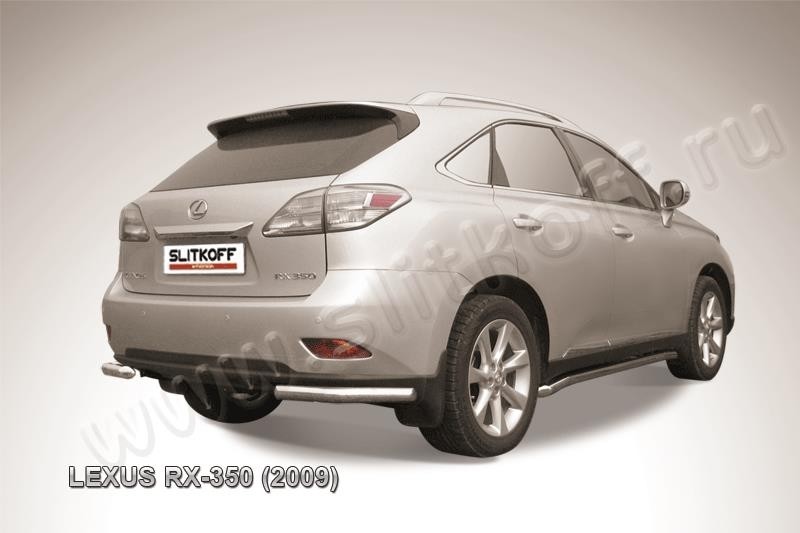 Slitkoff LRX35018 защита заднего бампера уголки d57 Lexus RX350 (2009)