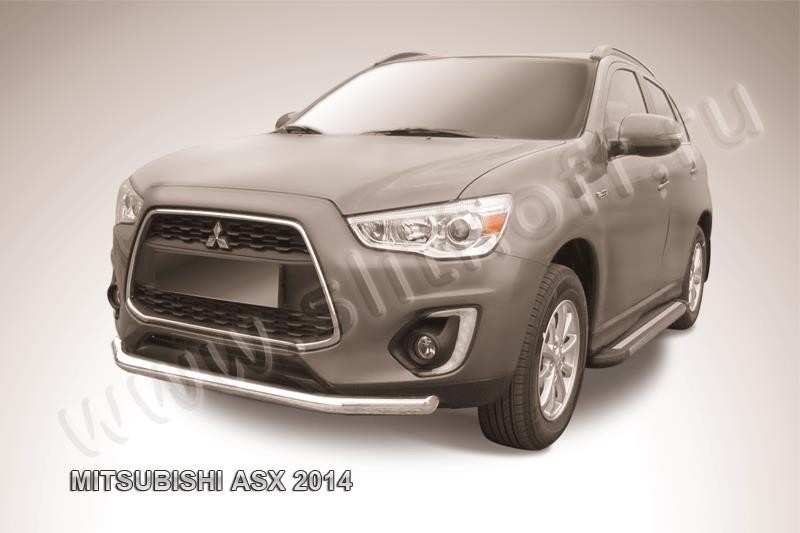 Slitkoff MAS14-003 защита переднего бампера d76 Mitsubishi ASX (2014)
