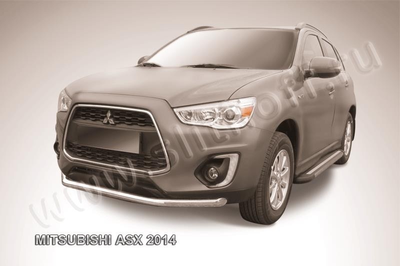 Slitkoff MAS14-005 защита переднего бампера d57 Mitsubishi ASX (2014)