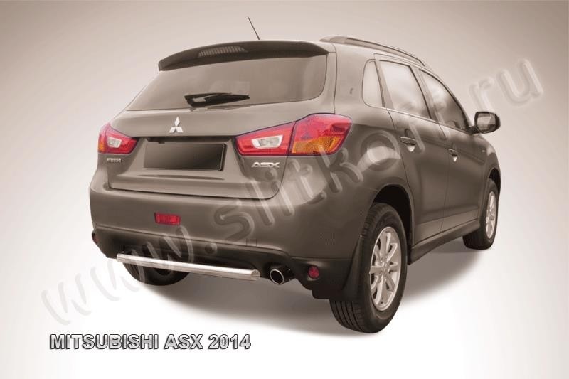 Slitkoff MAS14-014 защита заднего бампера d57 короткая Mitsubishi ASX (2014)
