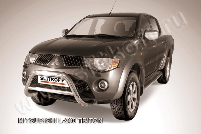Slitkoff ML004 кенгурятник d76 низкий Mitsubishi L-200 Triton