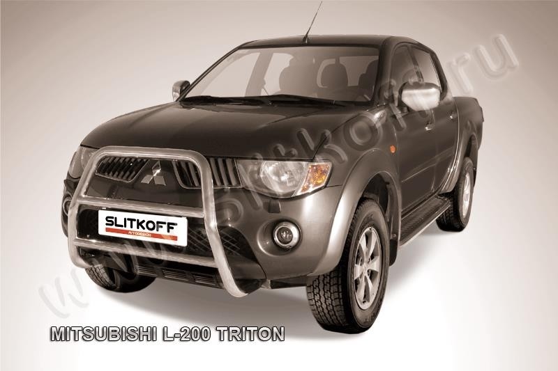Slitkoff ML006 кенгурятник d57 высокий Mitsubishi L-200 Triton