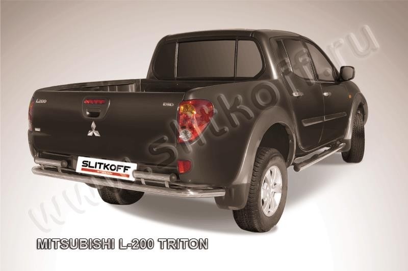 Slitkoff ML014 защита заднего бампера d57 Mitsubishi L-200 Triton