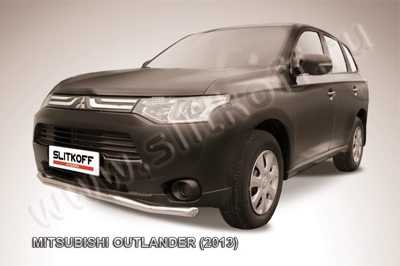Slitkoff MOUT13-001 защита переднего бампера d57 "волна" Mitsubishi Outlander (2013)