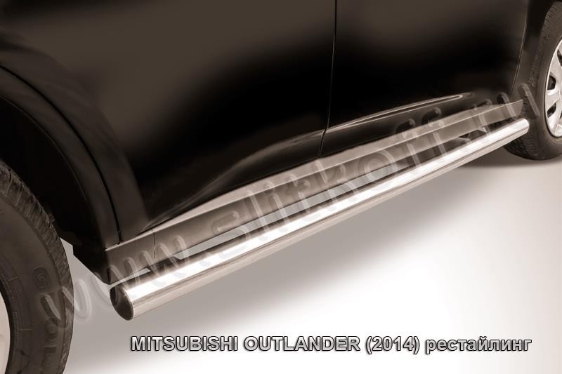 Slitkoff MOUT14-003 защита переднего бампера d57 Mitsubishi Outlander (2014)