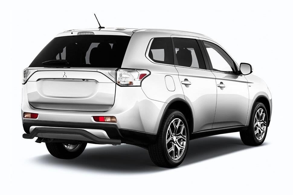 Slitkoff MOUT15-010B защита заднего бампера d57 "волна" черная Mitsubishi Outlander (2015) рестайлинг