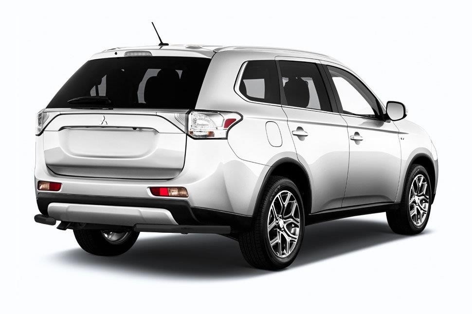 Slitkoff MOUT15-012B защита заднего бампера уголки d57 черные Mitsubishi Outlander (2015) рестайлинг