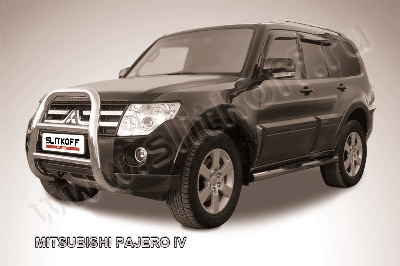 Slitkoff MPJ002 кенгурятник d76 высокий Mitsubishi Pajero IV