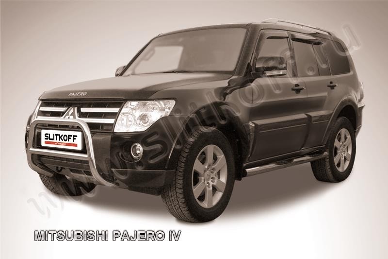 Slitkoff MPJ008 кенгурятник d57 низкий Mitsubishi Pajero IV