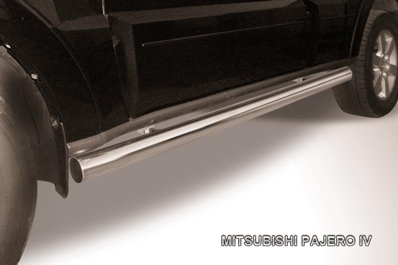 Slitkoff MPJ012 защита порогов d76 труба Mitsubishi Pajero IV