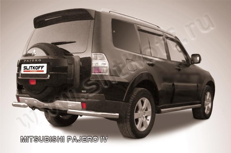 Slitkoff MPJ019 защита заднего бампера уголки d76 Mitsubishi Pajero IV