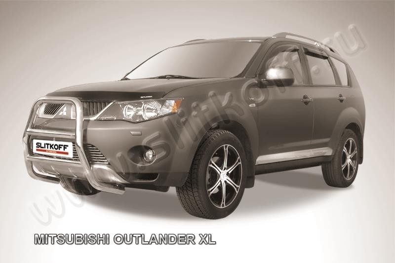 Slitkoff MXL001 кенгурятник d57 высокий Mitsubishi Outlander XL (до 2010)