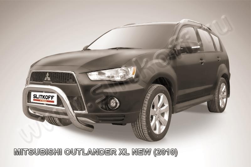Slitkoff MXL10-001 кенгурятник d76 низкий Mitsubishi Outlander XL (рестайлинг 2010)