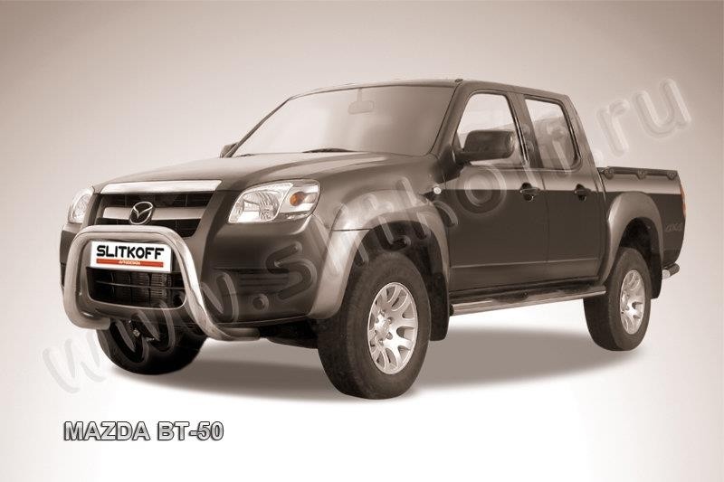 Slitkoff MZB003 кенгурятник d76 низкий "мини" Mazda BT-50
