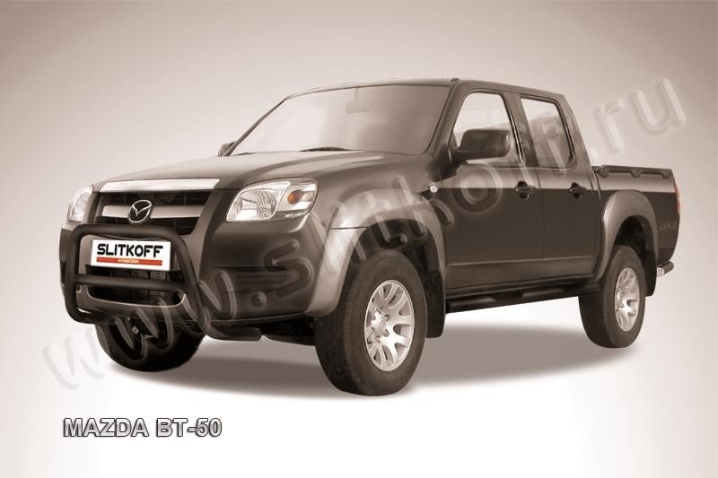 Slitkoff MZB005B кенгурятник d57 низкий черные Mazda BT-50