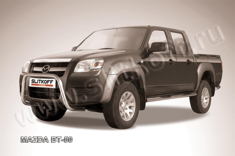 Slitkoff MZB006 кенгурятник d57 низкий "мини" Mazda BT-50