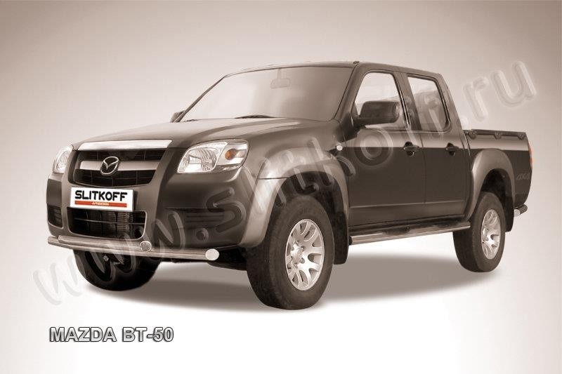 Slitkoff MZB009 защита переднего бампера d57+ d57 двойная Mazda BT-50