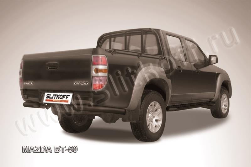 Slitkoff MZB015B защита заднего бампера уголки d76 черные Mazda BT-50