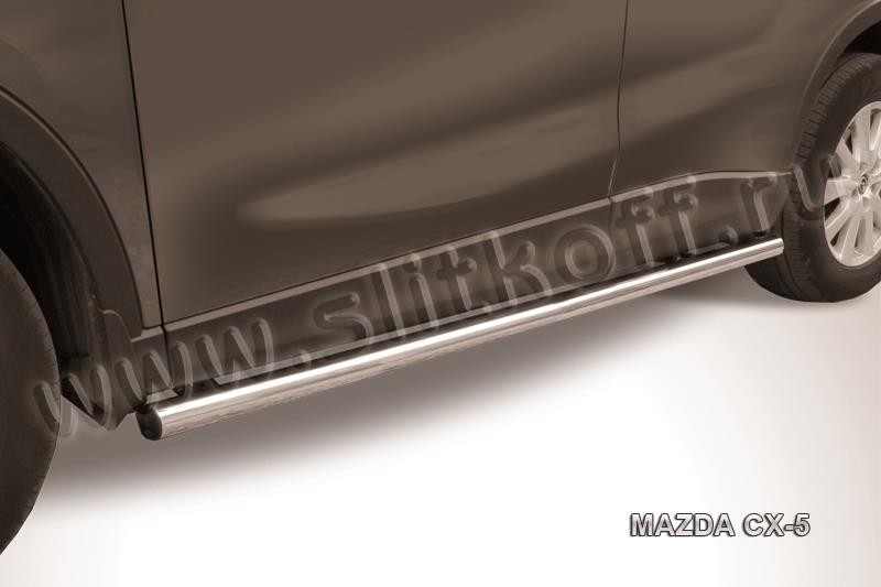 Slitkoff MZCX5-005 защита порогов d57 труба Mazda CX-5