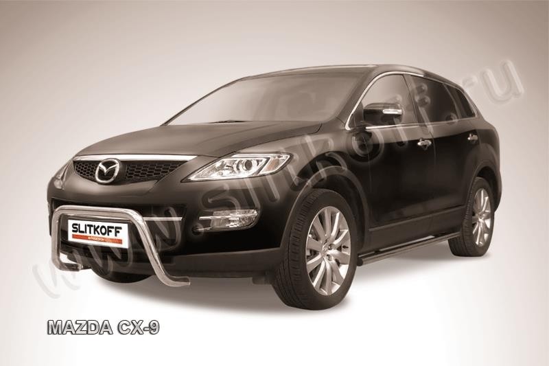 Slitkoff MZCX9002 кенгурятник d57 низкий"мини" Mazda CX-9