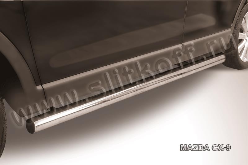 Slitkoff MZCX9006 защита порогов d76 труба Mazda CX-9