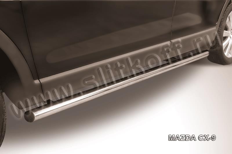 Slitkoff MZCX9007 защита порогов d57 труба Mazda CX-9