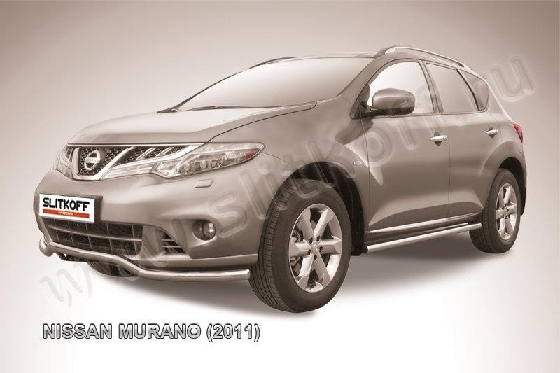 Slitkoff NIM11001 защита переднего бампера d57 "волна" Nissan Murano (2011)