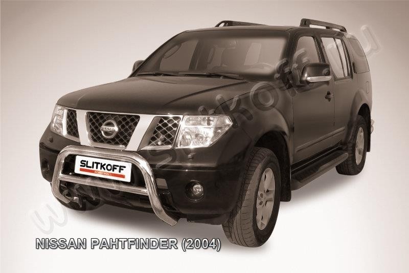 Slitkoff NIP004 кенгурятник d76 низкий Nissan Pathfinder R51