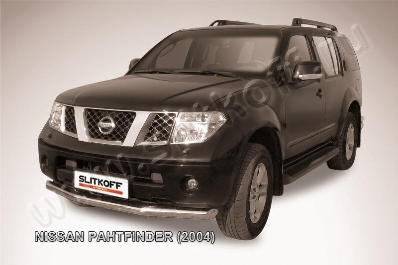 Slitkoff NIP005 защита переднего бампера d76 Nissan Pathfinder R51