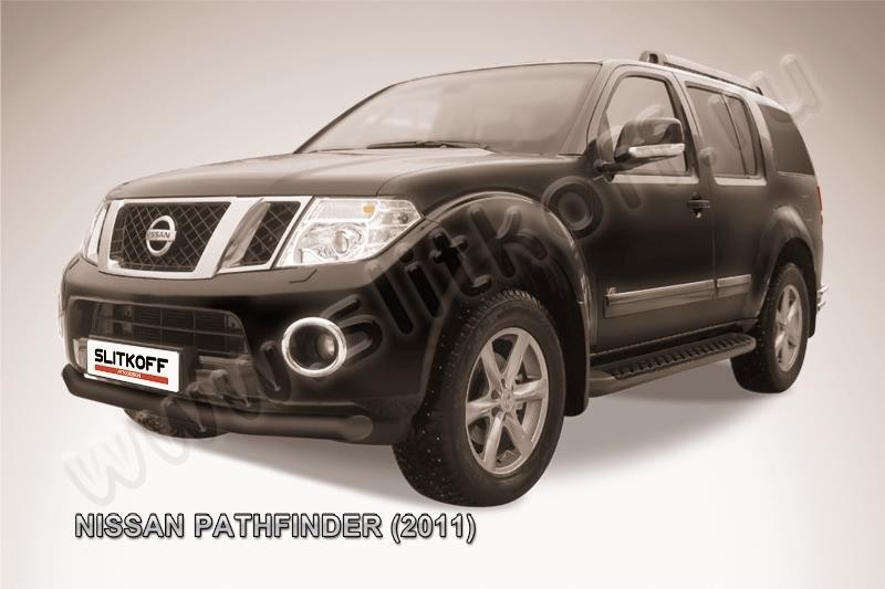 Slitkoff NIP11-001B защита переднего бампера d76 черная Nissan Pathfinder (2011)