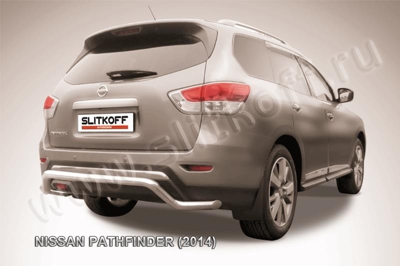 Slitkoff NIP14-012 защита заднего бампера d57 "Волна" Nissan Pathfinder (2014)
