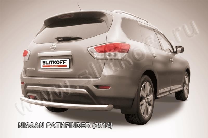 Slitkoff NIP14-014 защита заднего бампера d76 Nissan Pathfinder (2014)