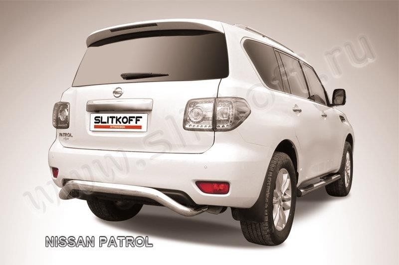 Slitkoff NIPAT014 защита заднего бампера d76 "скоба" Nissan Patrol