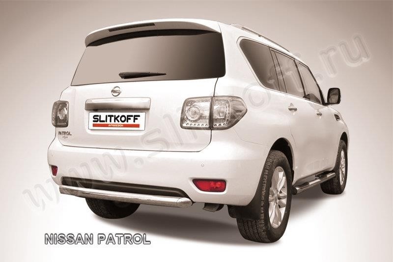 Slitkoff NIPAT017 защита заднего бампера d76 короткая Nissan Patrol
