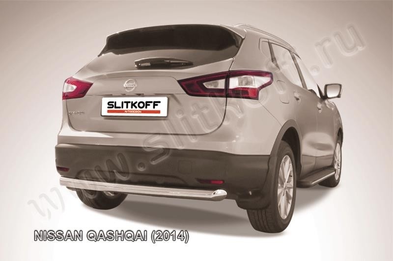 Slitkoff NIQ14-007 защита заднего бампера d76 Nissan Qashqai (2014)