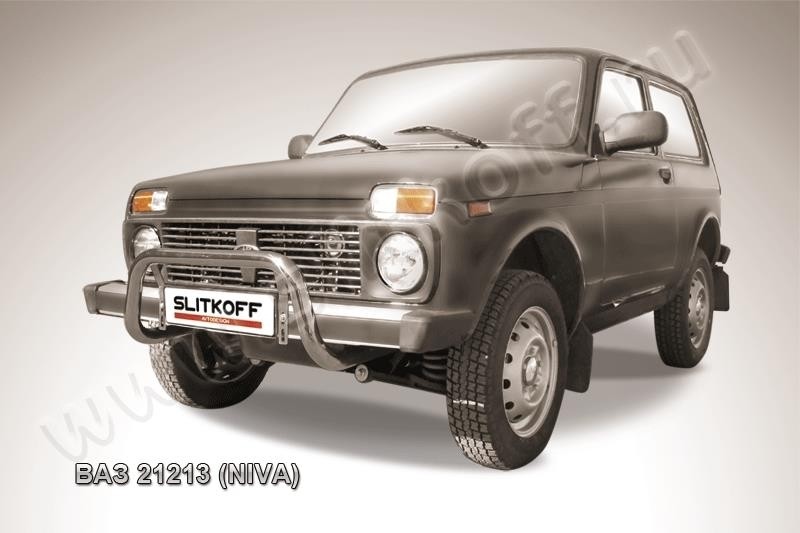Slitkoff Niv002 кенгурятник d57 низкий ВАЗ 21213 Нива 3-дверная